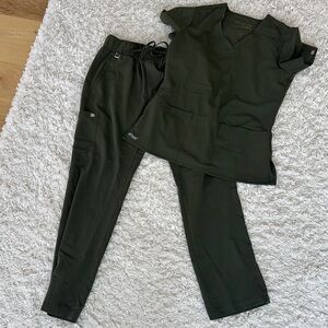 Grey's Anatomy Green Trousers Relaxed Fit